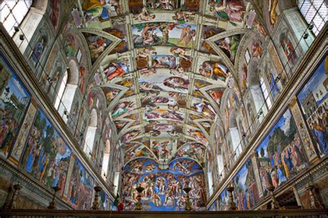 The sistine chapel is a large chapel in the vatican city. Fx Reflects: Ceiling Decorations in the Sistine Chapel