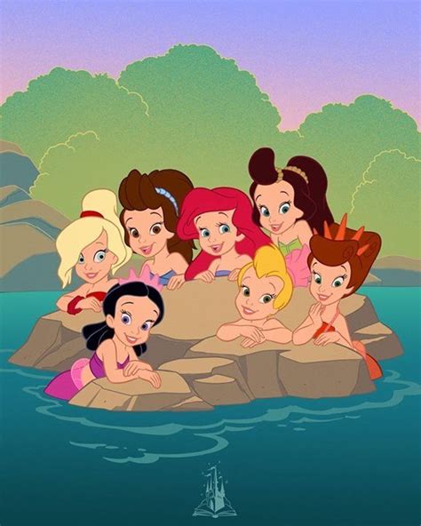 Ariel And Her Sisters Disney Art Cute Disney Wallpaper Cute Disney