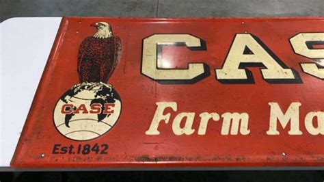 Case Farm Machinery Sign Res Auction Services