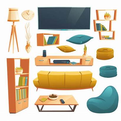 Cartoon Living Furniture Vector Freepik
