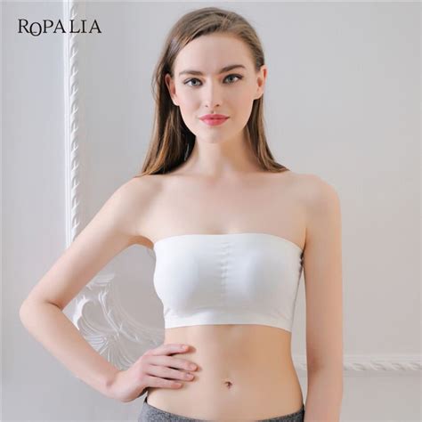 women sexy bras strapless wrapped chest lace underwear wire free wrapped chest female bras in