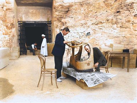 The Discovery Of Tutankhamun In Color Pictures 1922 Tutankhamun