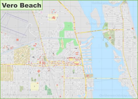 Large Detailed Map Of Vero Beach