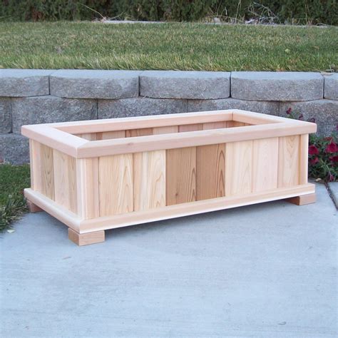 Woodcountry Rectangular Planter Box And Reviews Wayfair