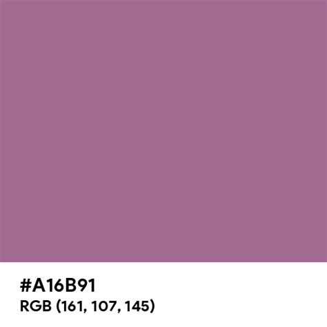 Warm Purple Color Hex Code Is A16b91