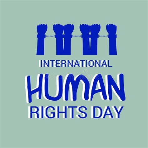 International Human Rights Day Stock Illustration Illustration Of