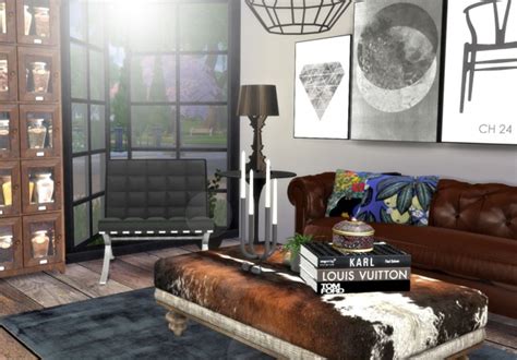City Living Room Interior At Hvikis Sims 4 Updates