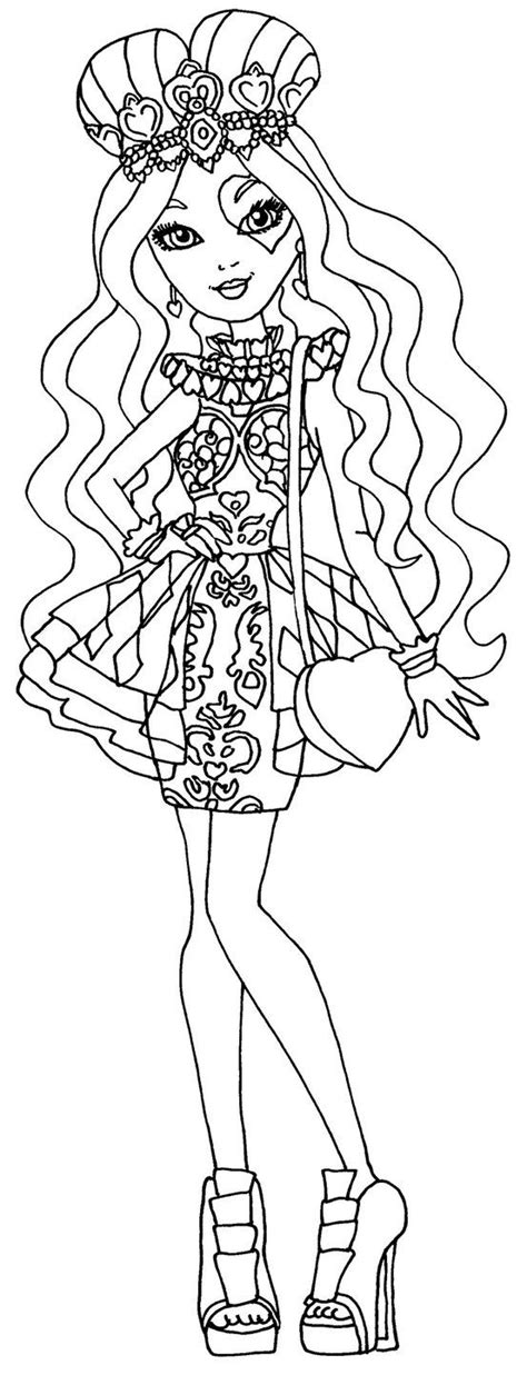 Lizzie Hearts By Elfkena On DeviantArt A Coloring Page Of Lizzie