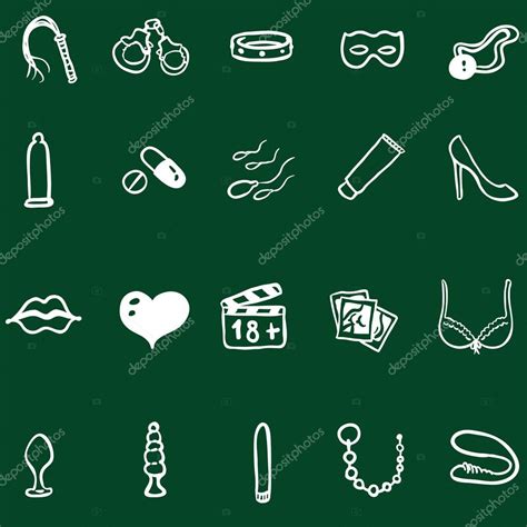 Set Of Sexshop Icons Stock Vector Image By ©nikiteev 118630264