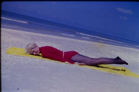 Bunny Yeager Estate S Color Transparency Alluring Pose Femme Fatale