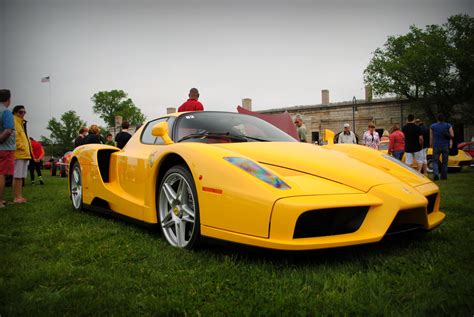 Ferrari Enzo Supercars Cars Italia Jaune Yellow Wallpapers Hd
