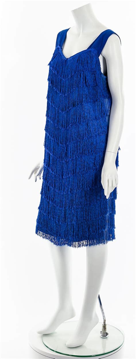 Cobalt Blue Full Fringe Dress Gem