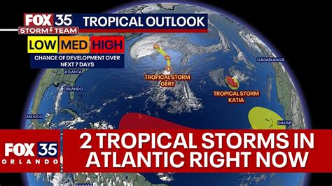 2 Tropical Storms Currently Active In The Atlantic Youtube