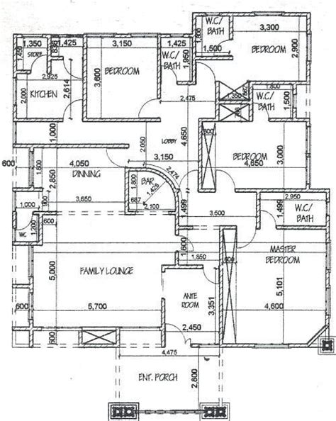 Free Bedroom Bungalow House Plans In Nigeria Modern Bedroom