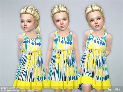The Sims Resource Toddler Emily Dress Needs Toddler Stuff