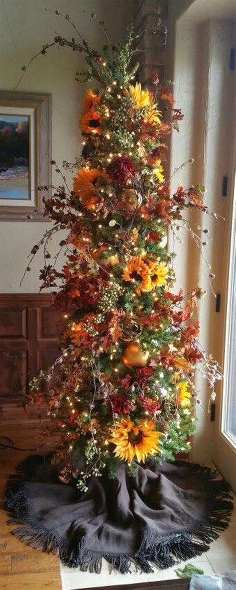 20 Fall Christmas Tree Decorations