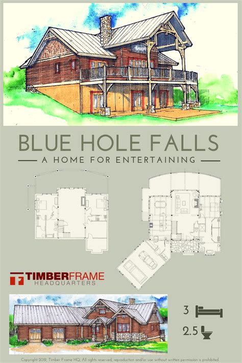 Blue Hole Falls House Plan Timber Frame Hq Timber Frame Home Plans