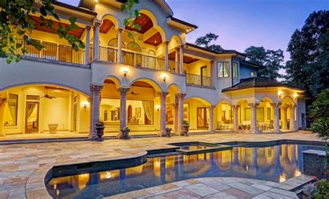 13000 Square Foot Mediterranean Style Mansion In Houston Tx Homes