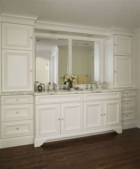 Some are floor standing whereas many are fixed to the wall to increase roper rhodes make a wide range of lovely fitted furniture ranges from modern to traditional and industrial bathroom styles, featured above the. Toe kick under furniture style vanity | Traditional ...