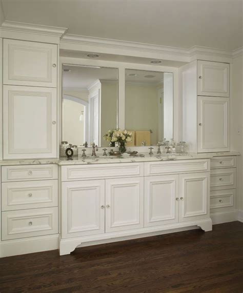 Collection by the corner cabinet. Toe kick under furniture style vanity | Bathroom cabinets ...