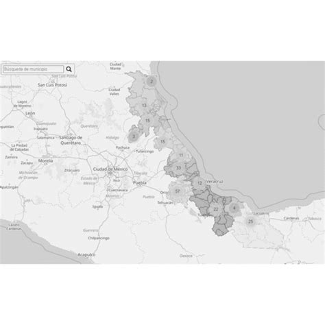 Mapas De Veracruz Con Municipios Para Colorear Y Descargar Colorear
