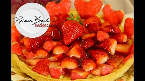 How To Make A Strawberry Custard Tart Recipe Youtube