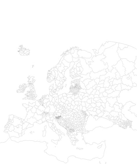 Blank Map Of Europe With Subdivisions