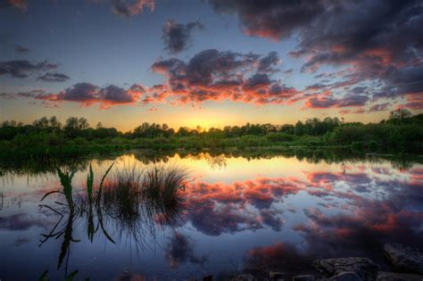 Reflection Bog Clouds Wallpapers Hd Desktop And Mobile Backgrounds