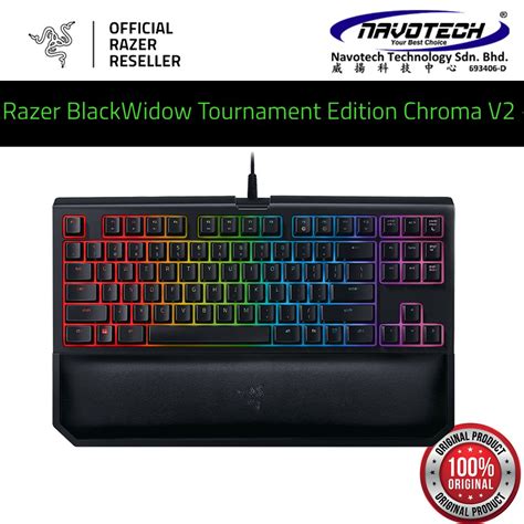 Razer BlackWidow TE Chroma V TKL Tenkeyless Mechanical Gaming Keyboard Green Switch Shopee