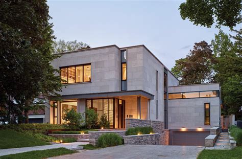 A Limestone Exterior Is The Face Of This Modern House In Toronto Casa