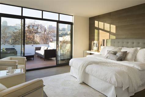 Master Bedroom With Walk Out Deck Contemporary Modern Bedroom Modern