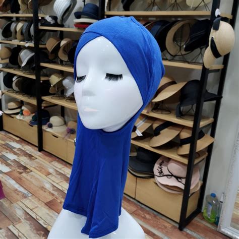 Modal Islamic Hijab Muslim Inner Hijab Cross Forehead Shawls Full Cover Turban Women Instant