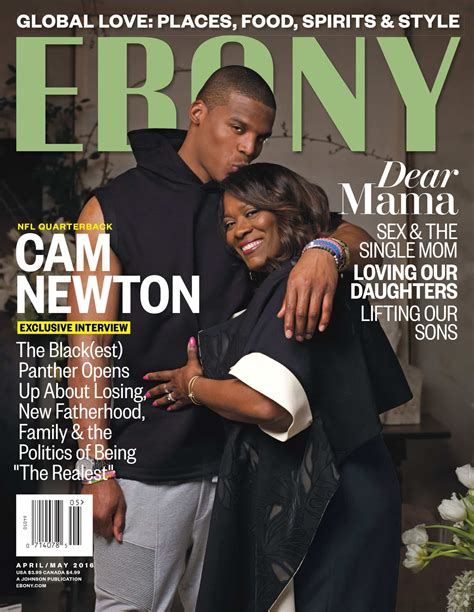 Cover Story Ebony Goes Off The Gridiron With Cam Newton • Ebony