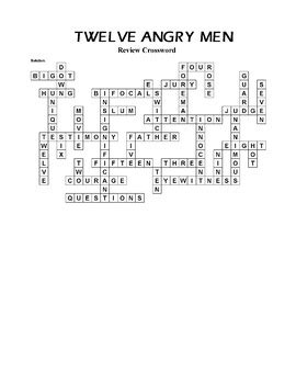 12 angry men answers12 angry men answers12 angry men answers12 angry men answers. Twelve Angry Men - Review Crossword Puzzle by The Lit Guy ...