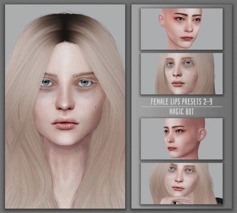 Female Lips Presets 2 9 At Magic Bot Sims 4 Updates