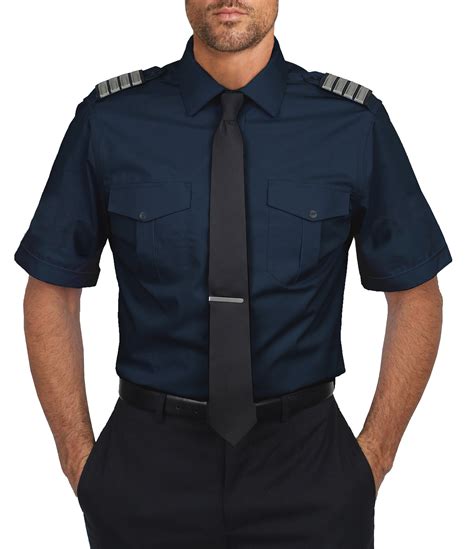 Navy Pilot Shirt Short Sleeve Tailored Shirts And Suits Pickashirt