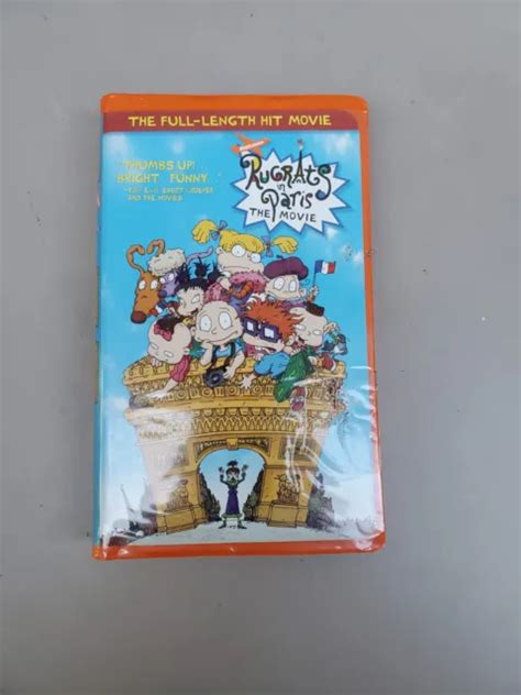 Rugrats In Paris The Movie Orange Vhs Tape Clamshell Case Classic