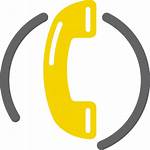 Phone Telephone Call Icon Yellow Clipart Icone