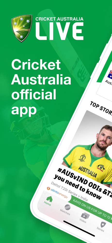 Cricket Australia Live Overview Apple App Store Australia
