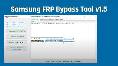 Samsung FRP Bypass Tool V YouTube