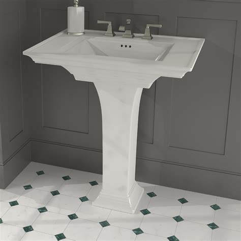 Town Square S 8 Inch Widespread Pedestal Sink Top And Leg Combination