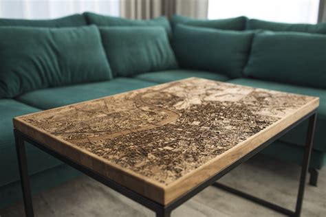 Whether you're looking for somewhere to place a hot drink as you kick back after a hard day at work, or you need a surface for playing board games with the kids on wet weekends, a coffee table is a wonderful addition to your living room furniture.choosing something that's perfect for your space may seem daunting; Resin and Wood City Map Coffee Tables That Glow in the Dark