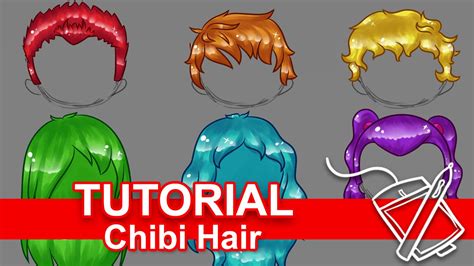 How to draw hair step by step. Tutorial: How to Draw Chibi Hair Six Ways! (For Beginners) - YouTube