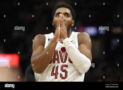 Cleveland United States St Dec Cleveland Cavaliers Guard Donovan Mitchell Reacts