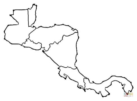 Mapas De Centroamérica Para Colorear Y Descargar Colorear Imágenes