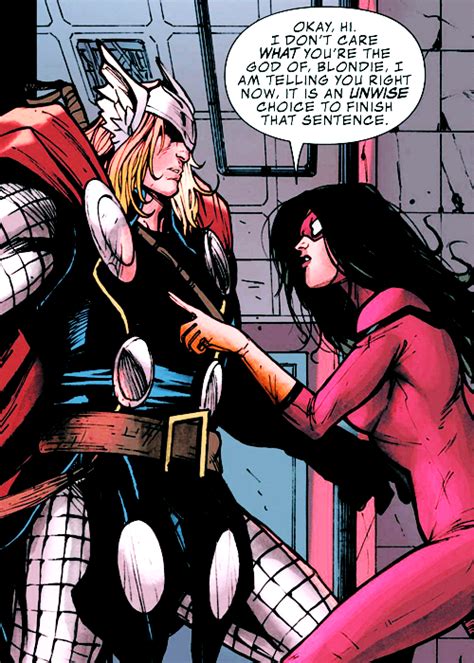 Spider Woman Scolding Thor In Avengers Assemble 10 Avengers Assemble