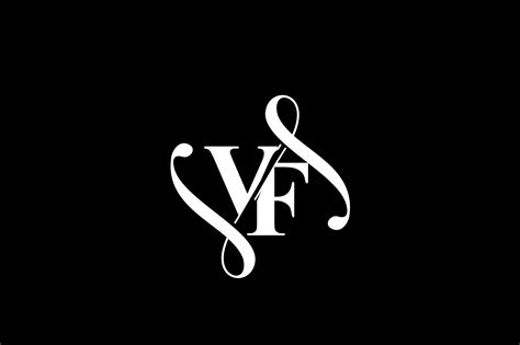 Vf Monogram Logo Design V6 By Vectorseller Thehungryjpeg