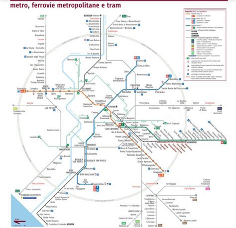 Rome Metro Map Pdf Rome Subway Tickets Stops And Hours