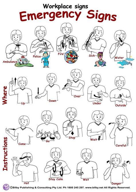 Printable Sign Language Words For Beginners Amarelogiallo