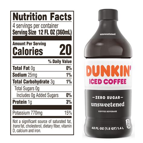 Sugar Free Iced Coffee Dunkin Dunkin Donuts Cold Brew Coffee Packs